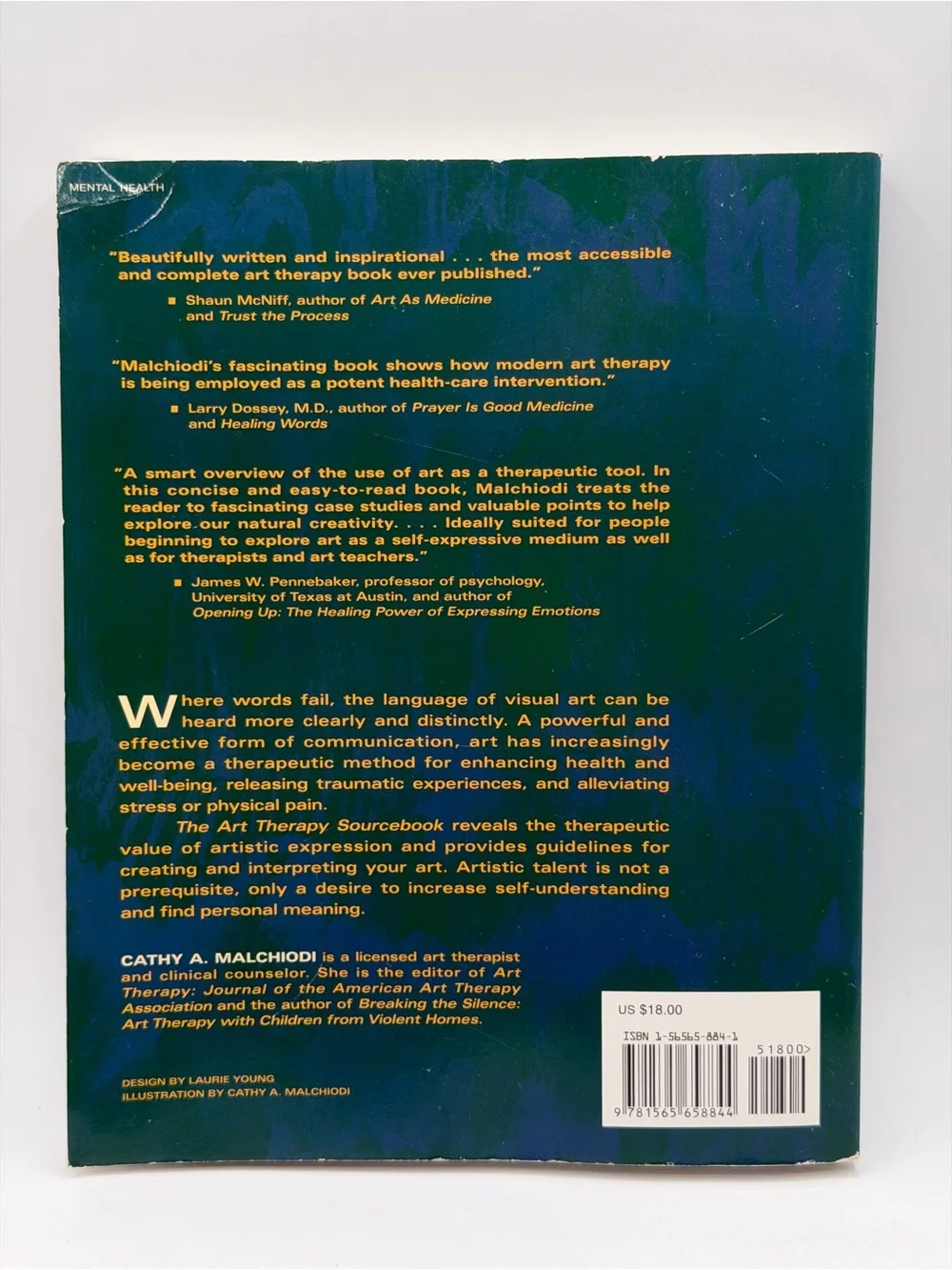The Art Therapy Sourcebook by Cathy A. Malchiodi (Paperback Book, 1998)